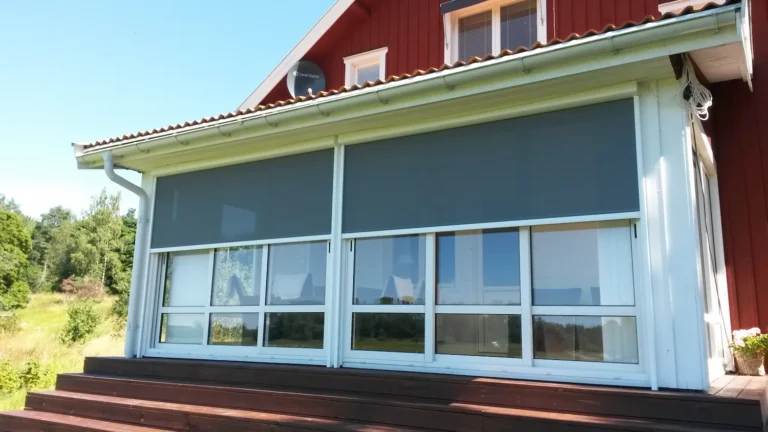 Zipscreen på inglasat uterum