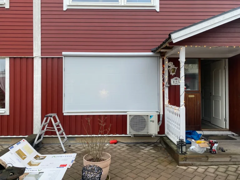 Zipscreen på köksfönster